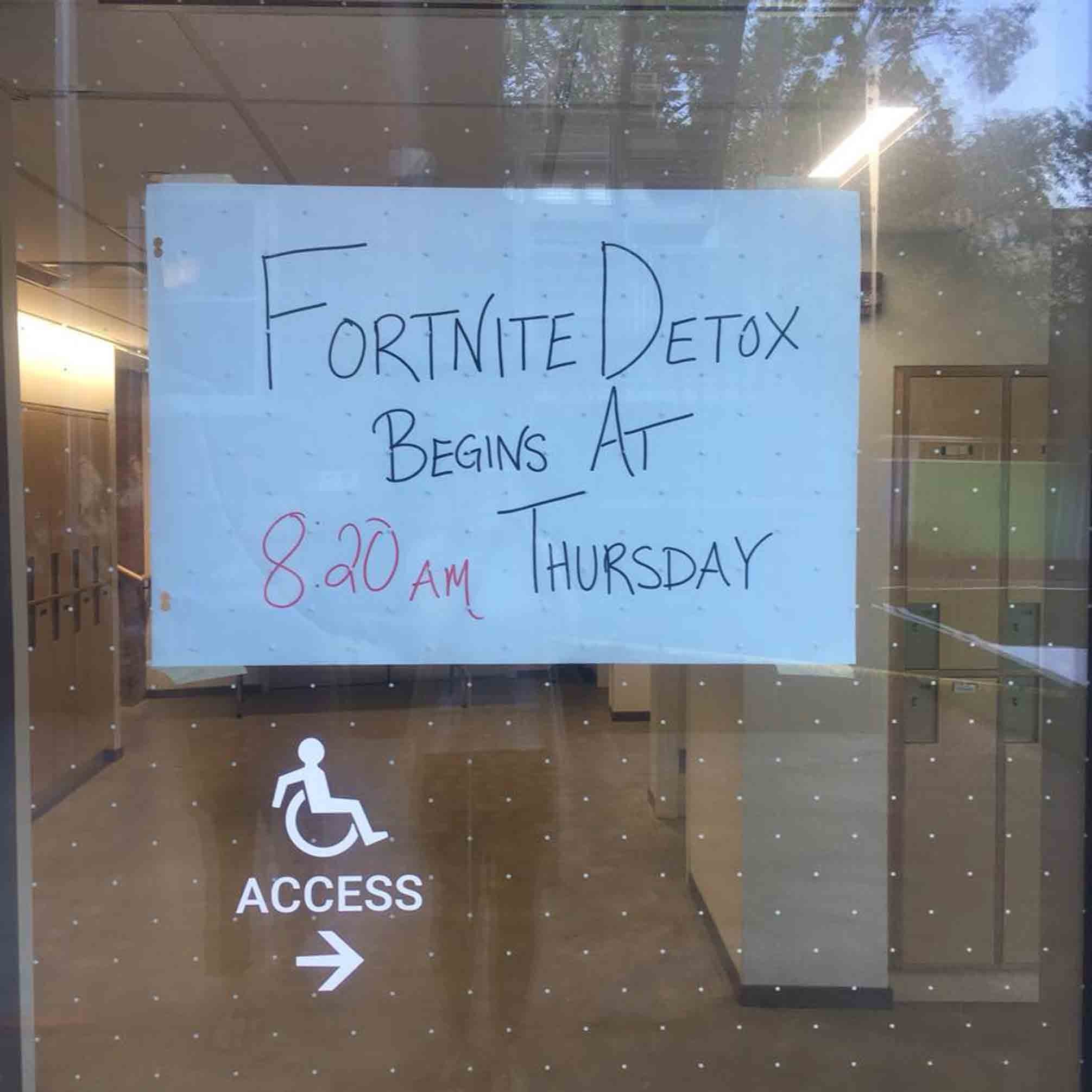 Fortnite Detox Meaning Back To School Fortnite Sign Popsugar Family