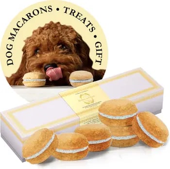 Elevated Dog Treats: Bonne Et Fillou Vanilla Macarons Dog Treats