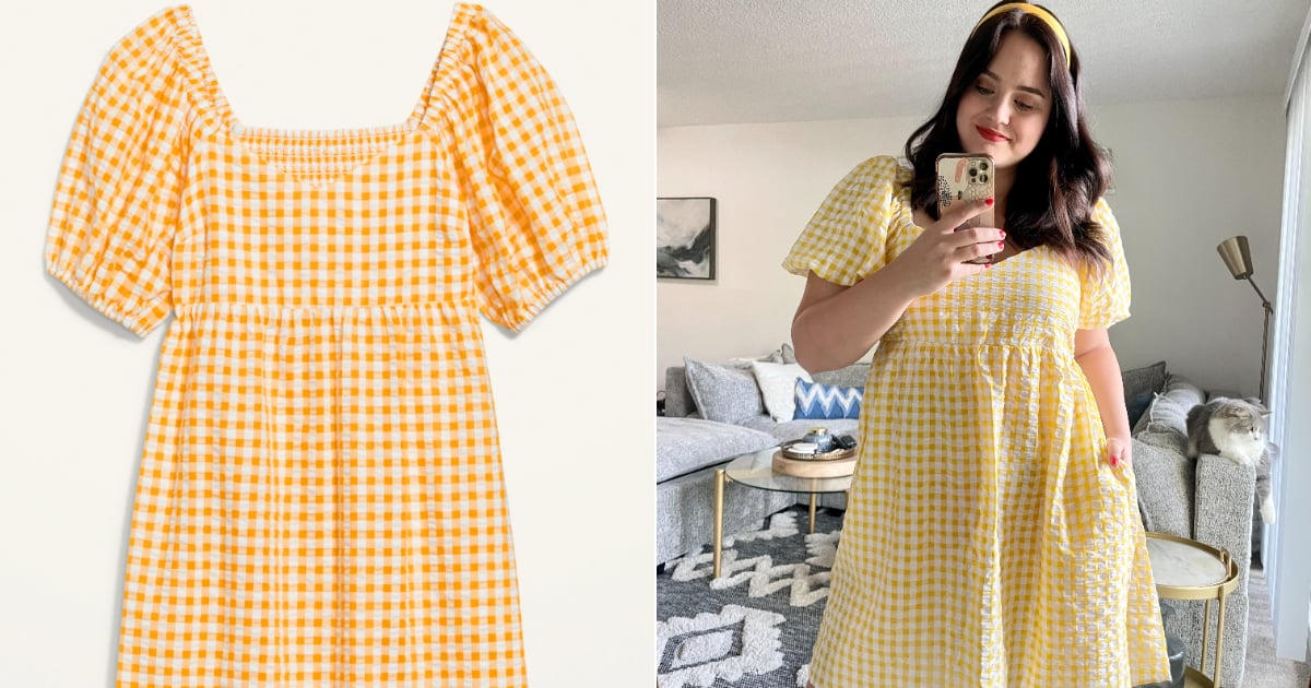 Old navy 2025 yellow gingham dress