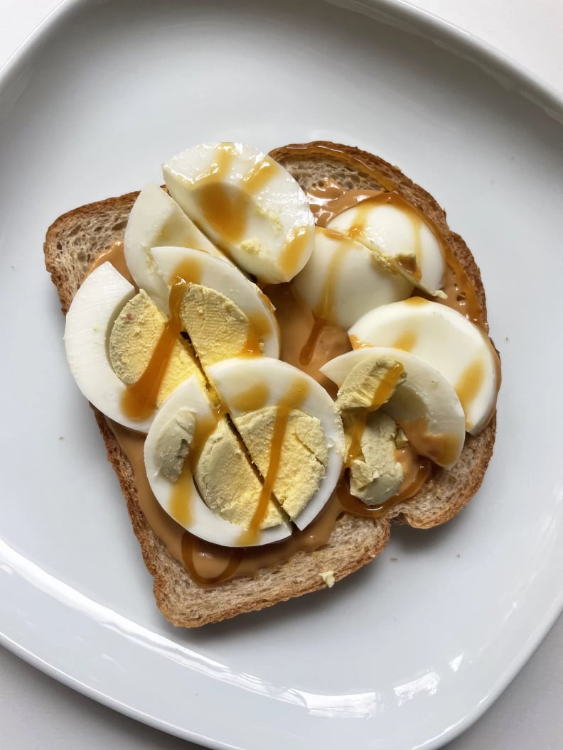 Peanut Butter, Egg, and Honey Toast