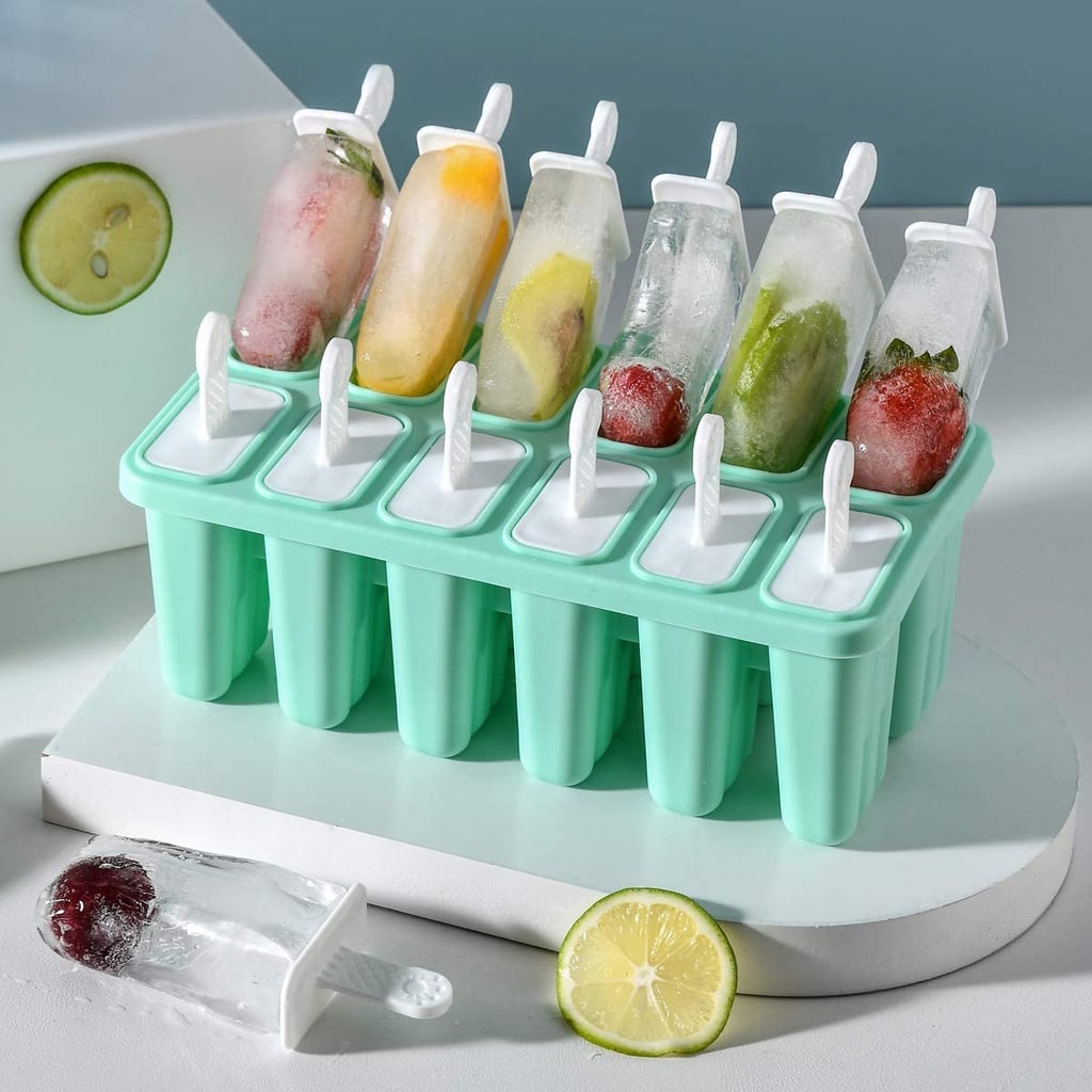 Helistar Popsicle Molds 12 Pieces DIY Reusable Silicone Ice Pop