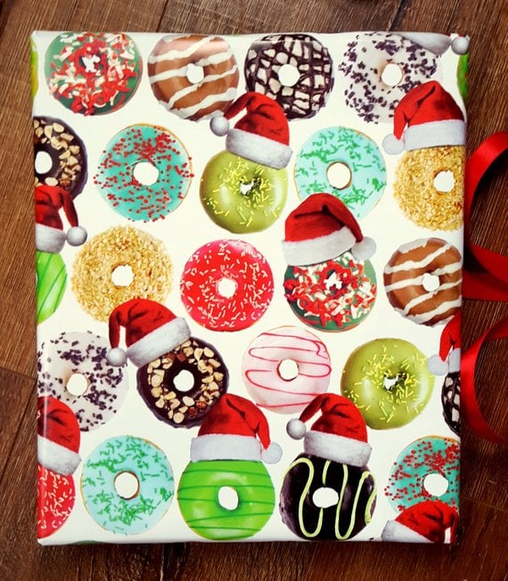 Donut Christmas Wrapping Paper