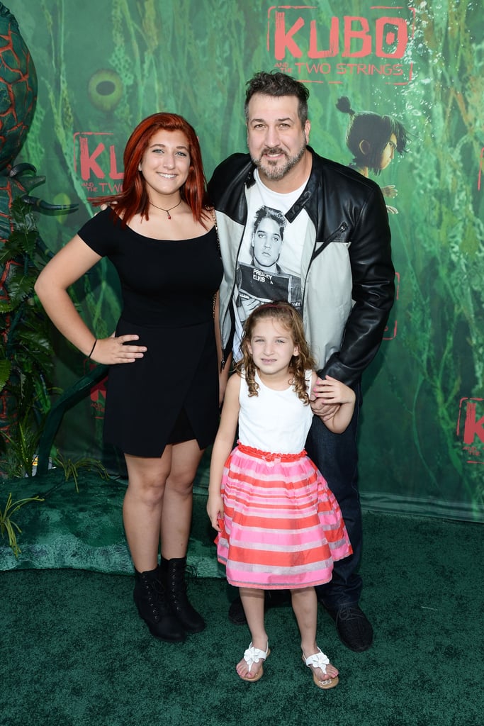 Joey Fatone With His Daughters at Kubo and the Two Strings POPSUGAR