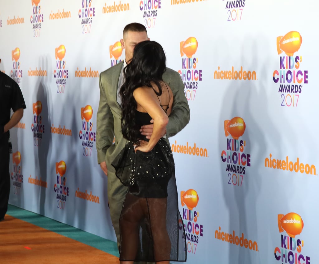 John Cena and Nikki Bella at 2017 Kids' Choice Awards