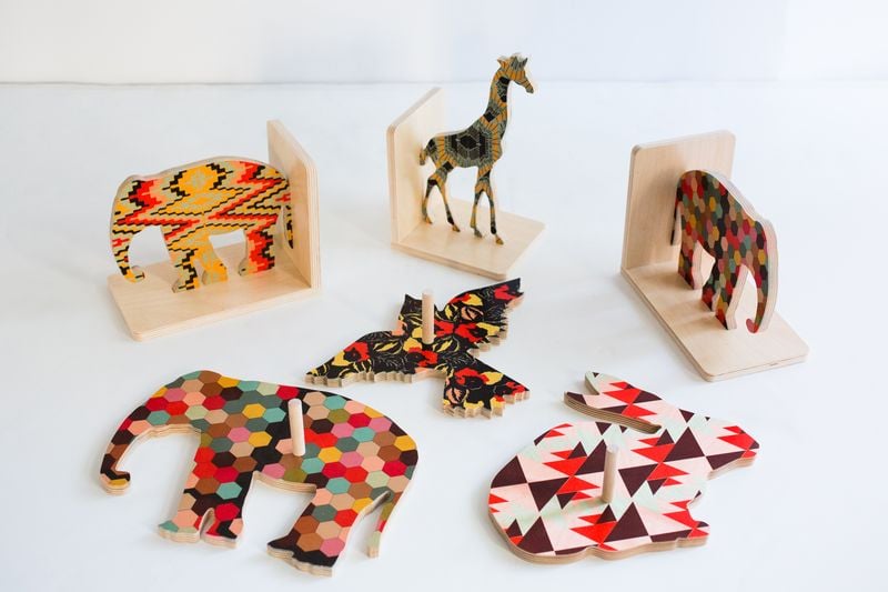 Wolfum Bookends and Wall Hooks