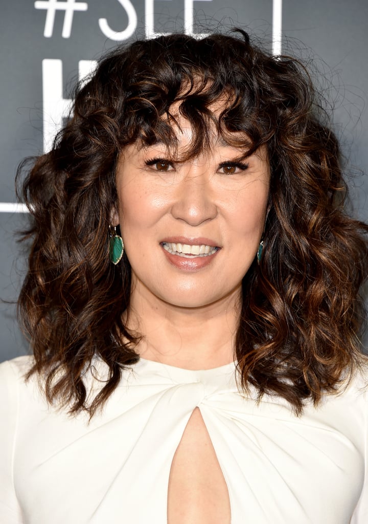 Sandra Oh With a Shag Haircut