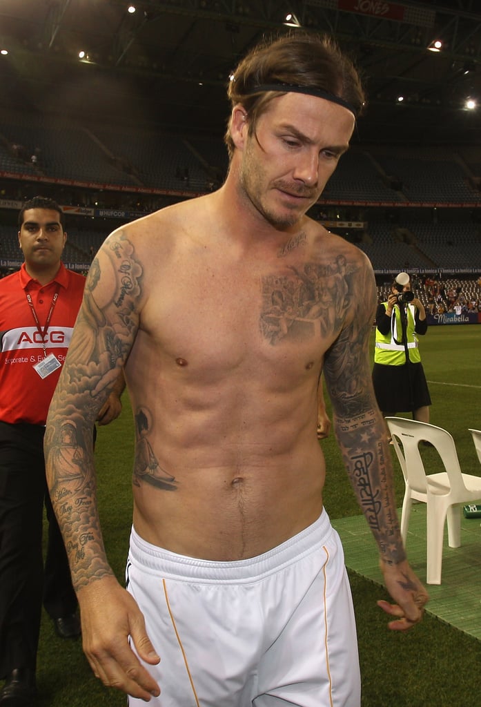 David Beckham's Torso Tattoos