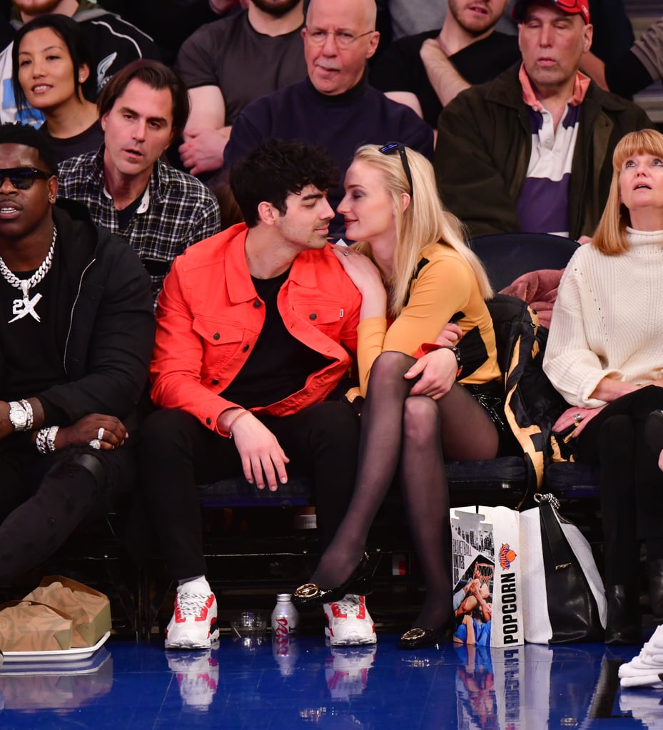 Joe Jonas and Sophie Turner at Basketball Game March 2019