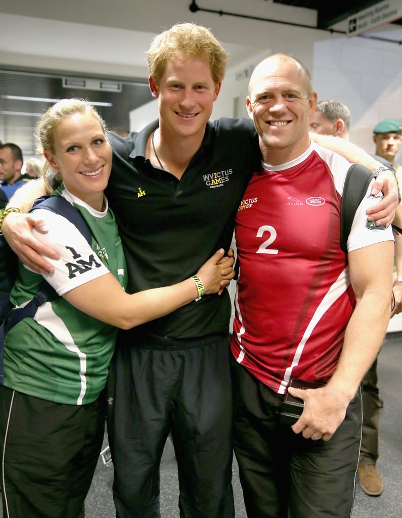 Zara Tindall, Prince Harry, and Mike Tindall