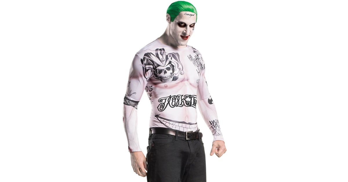 Suicide Squad Joker Tattoo Shirt ($36) | Top Selling Costumes on eBay ...