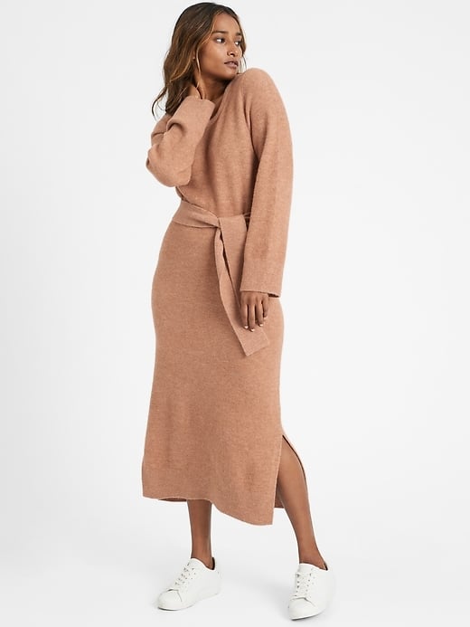 Banana Republic Petite Flare-Sleeved Sweater Dress