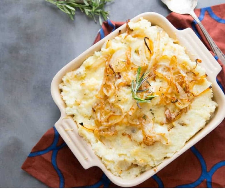 Unique Thanksgiving Side Dish: Cheesy Mashed Potatoes With Gruyère and Caramelized Onions