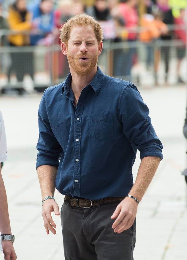 Prince Harry at Russell Youth Centre in Nottingham 2016