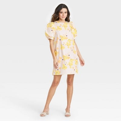 A New Day Puff Short Sleeve Dress