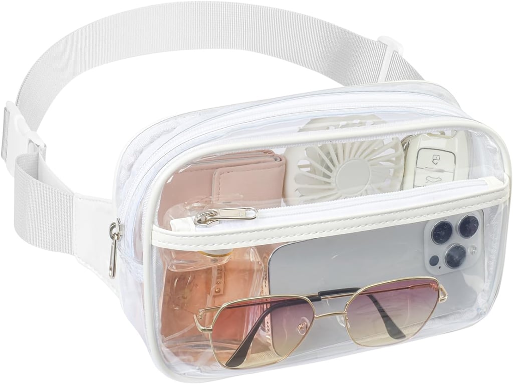 Packism Clear Fanny Pack ($10, originally $17)
Going hands-free at a festival is a reasonable preference, but while '80s-inspired waist bags were popular in previous years, a slightly more functional crossbody that's a little larger will likely feel more secure while you're walking around. This one is also a top pick on Amazon, and it's clear, which is helpful for stages that require see-through bags.
