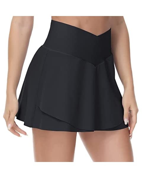 TZLDN Crossover Tennis Skirt with Pockets