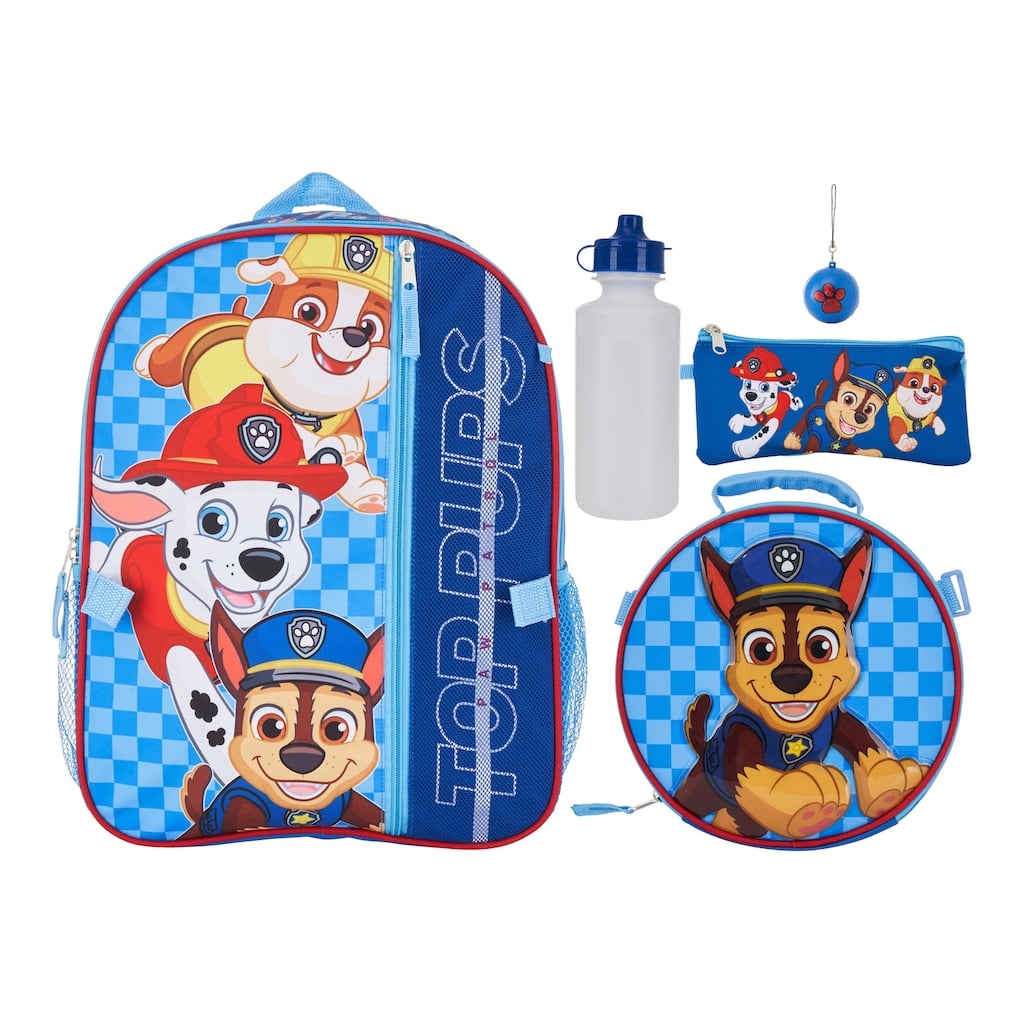 Paw Patrol 5-piece Backpack & Lunch Bag Set