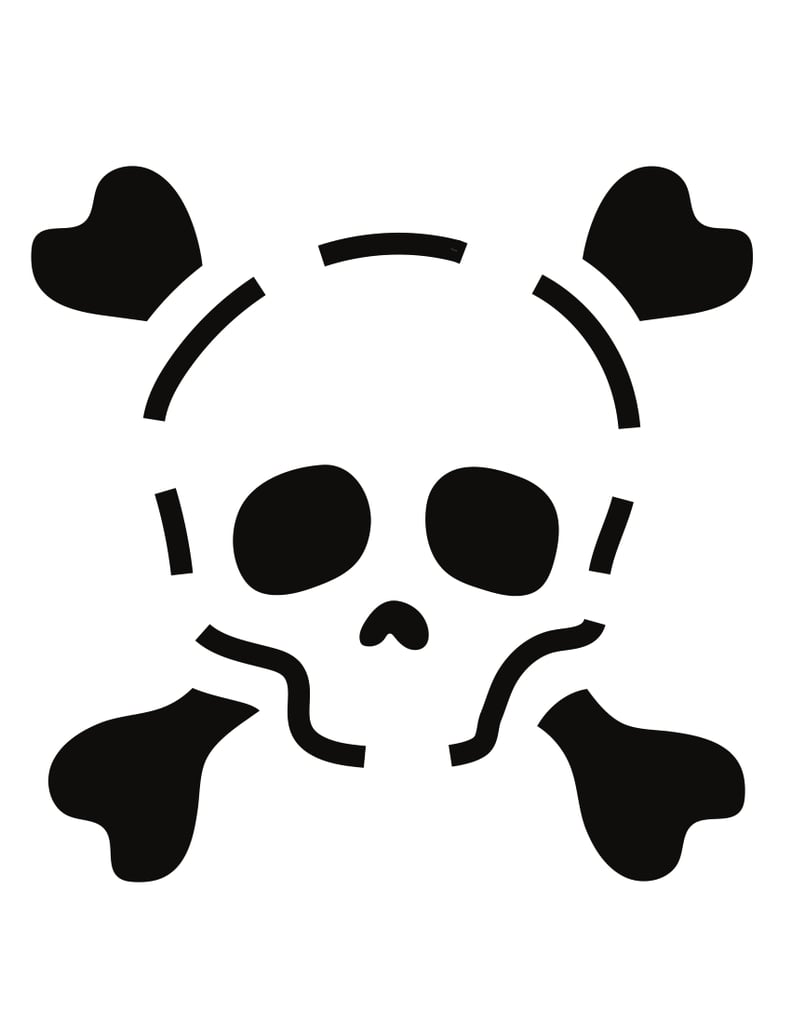 Skull 20 Cute (and Free) PumpkinCarving Templates POPSUGAR Smart