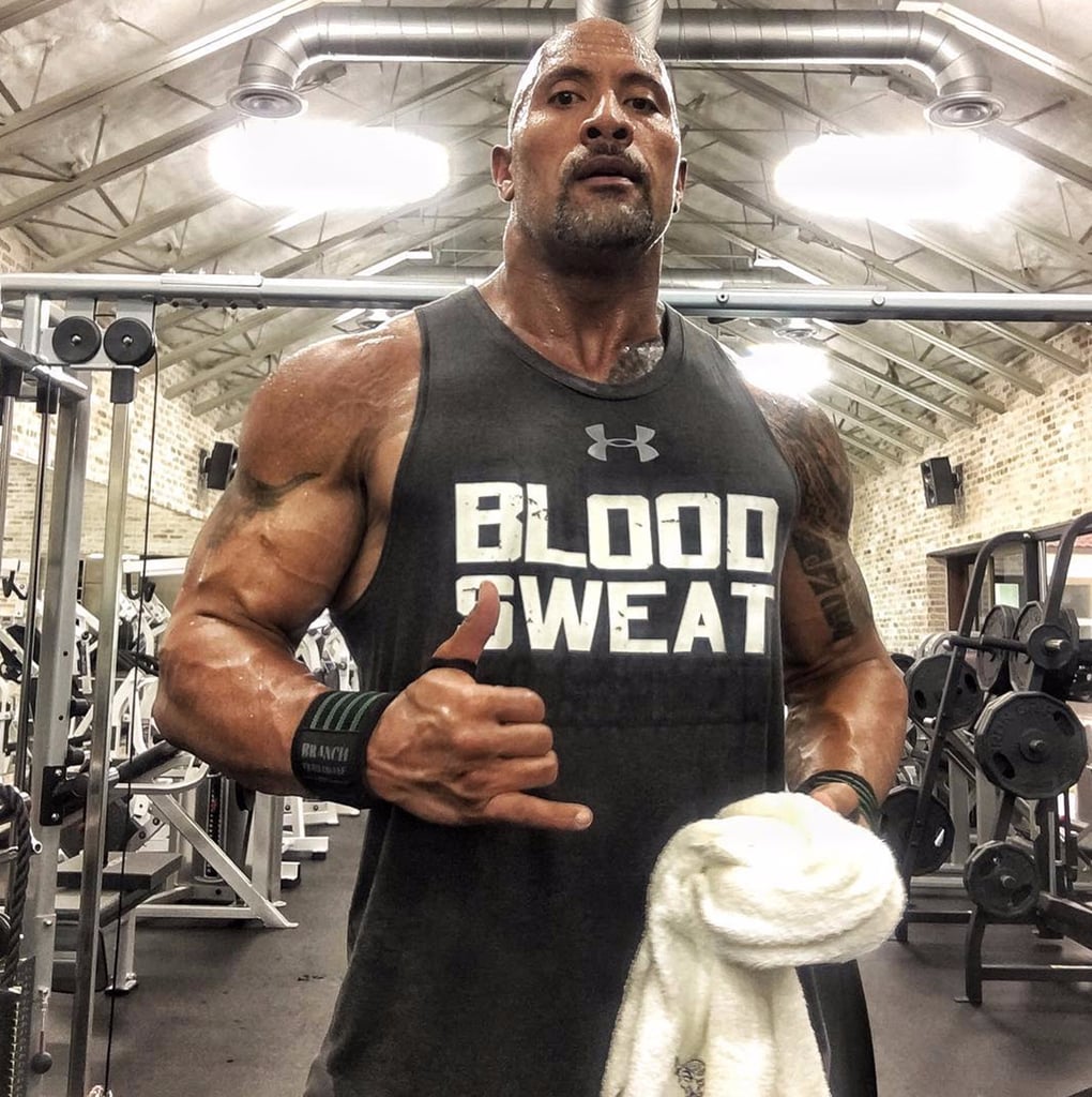 Dwayne The Rock Johnson Working Out Popsugar Fitness 6576