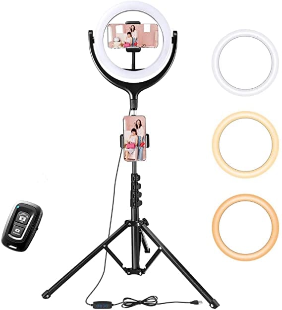 TaoTronics Selfie Ring Light with 61" Tripod Stand