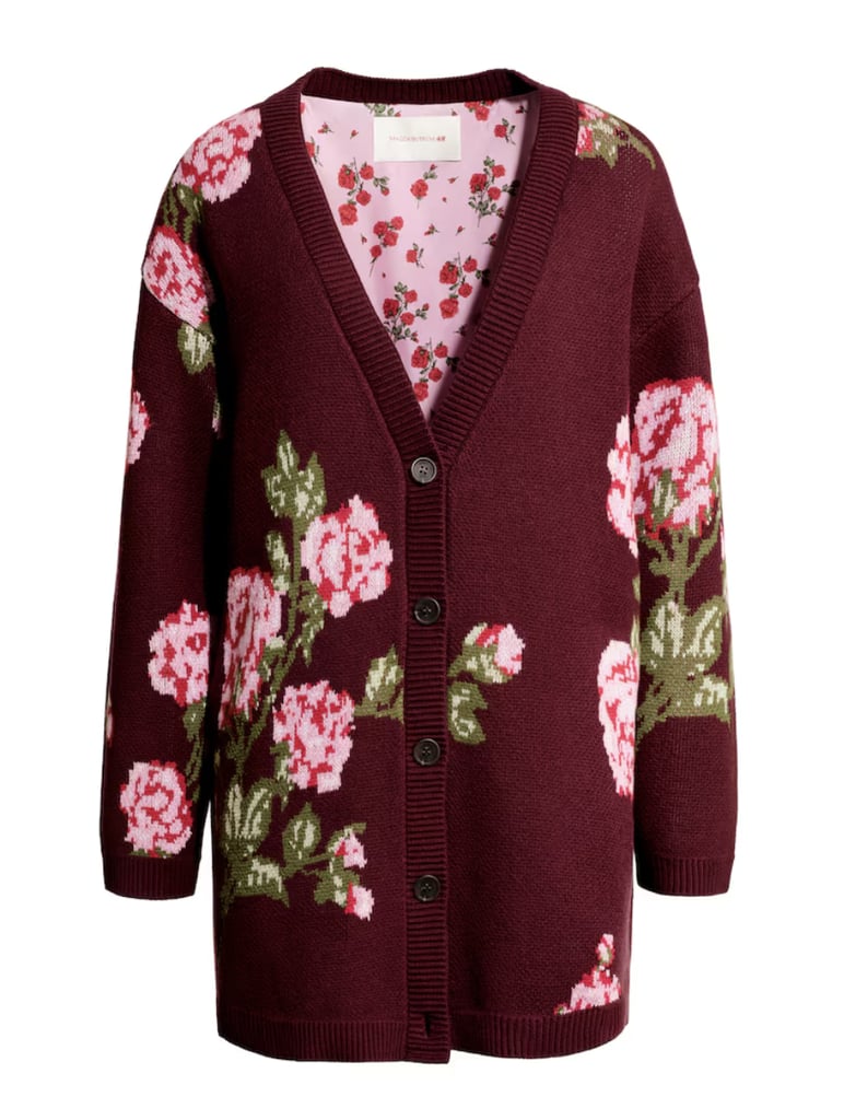 Magda Butrym X H&M Wool-Blend Jacquard-Knit Cardigan