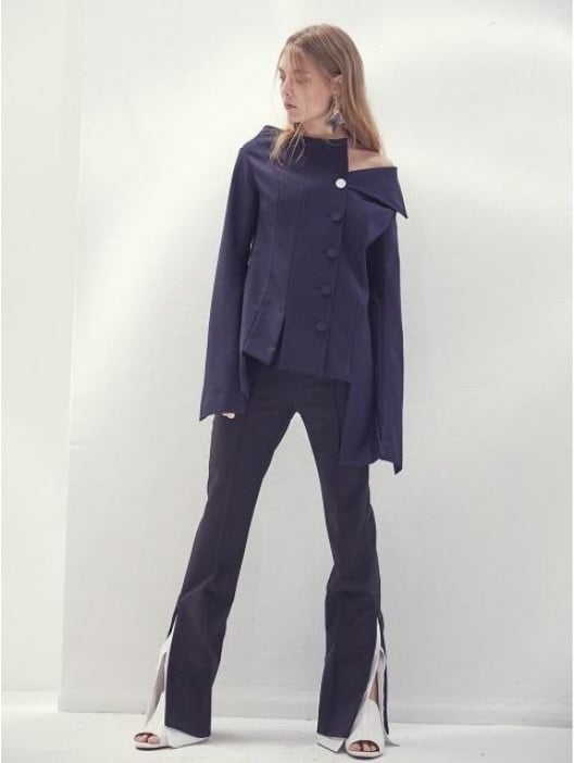 Moontan Off-Shoulder Asymmetric Jacket