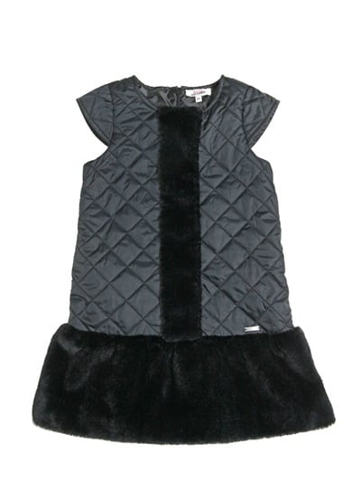 Junior Gaultier Quilted Nylon & Faux Fur Dress ($198)