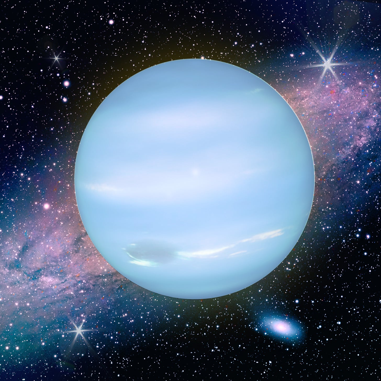 Designed Image of Neptune the Planet in Space