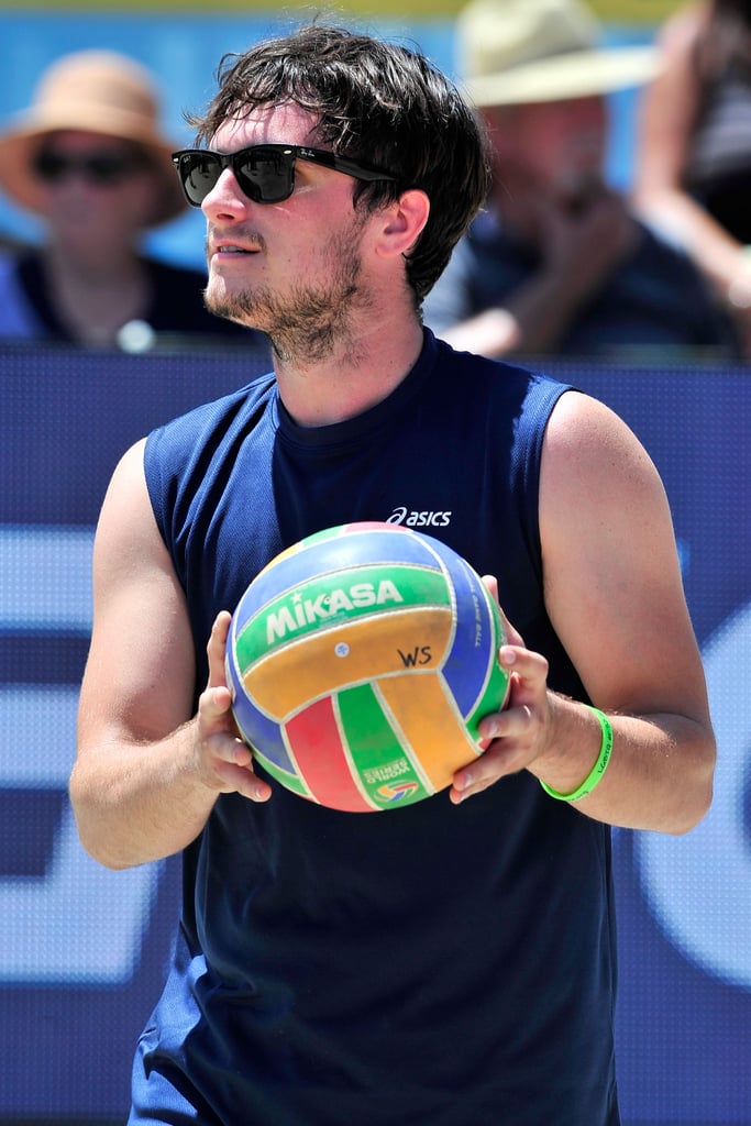 Josh Hutcherson at Asics Celebrity Volleyball Match