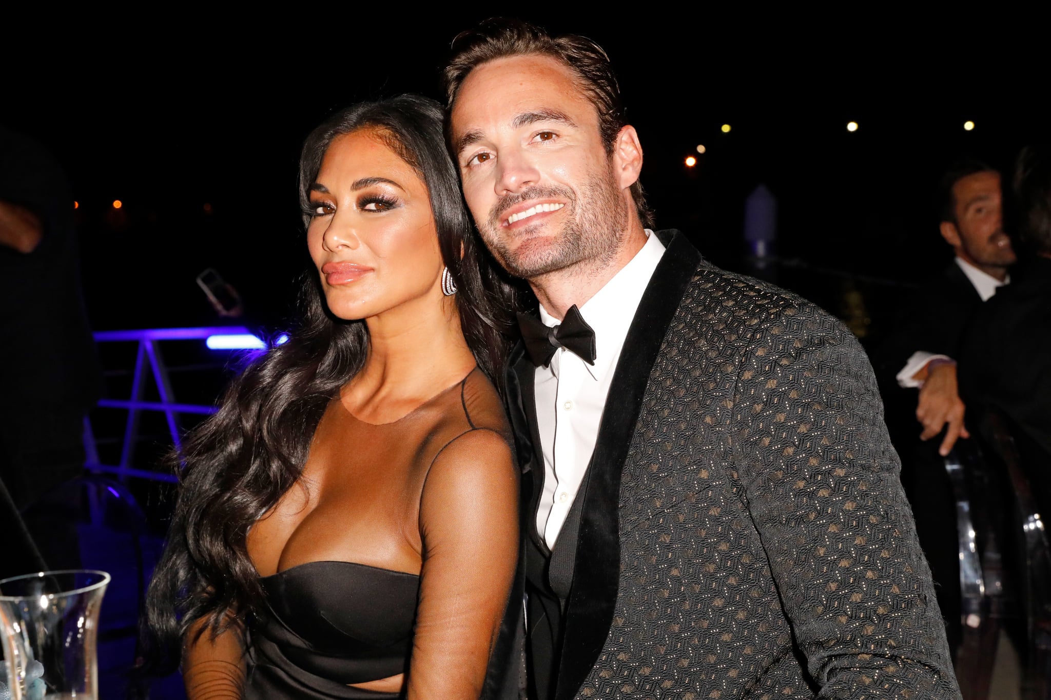 VENICE, ITALY - SEPTEMBER 10:  Nicole Scherzinger and Thom Evans attend the amfAR Venice gala 2021 on September 10, 2021 in Venice, Italy. (Photo by Claudio Lavenia/amfAR/Getty Images for amfAR)