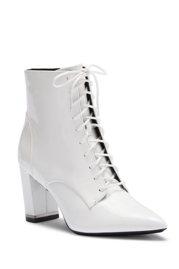 calvin klein patent leather booties