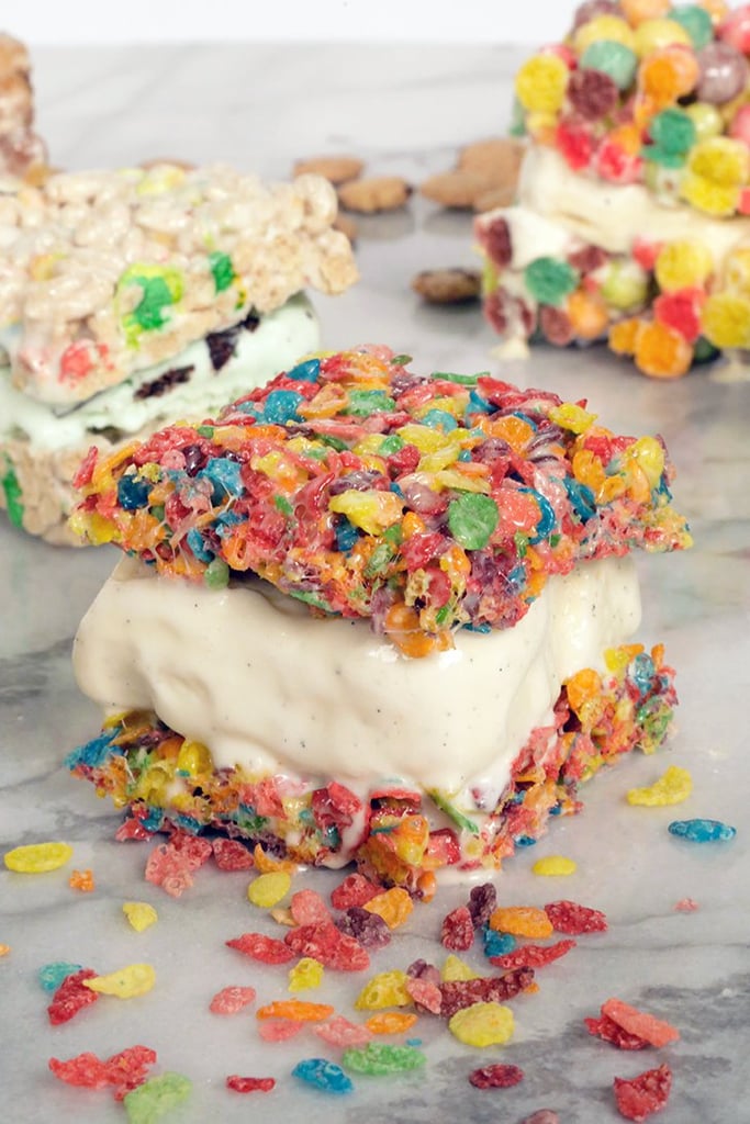 Marshmallow Treats Ice Cream Sandwiches