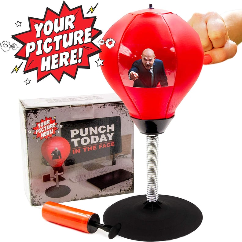 Desktop Punching Bag With Photo Insert