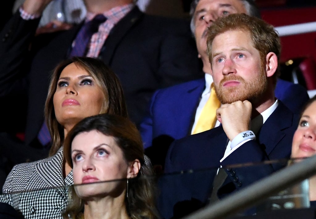 Prince Harry sat beside Donald Trump's wife Melania Trump at the opening ceremony of the Invictus Games