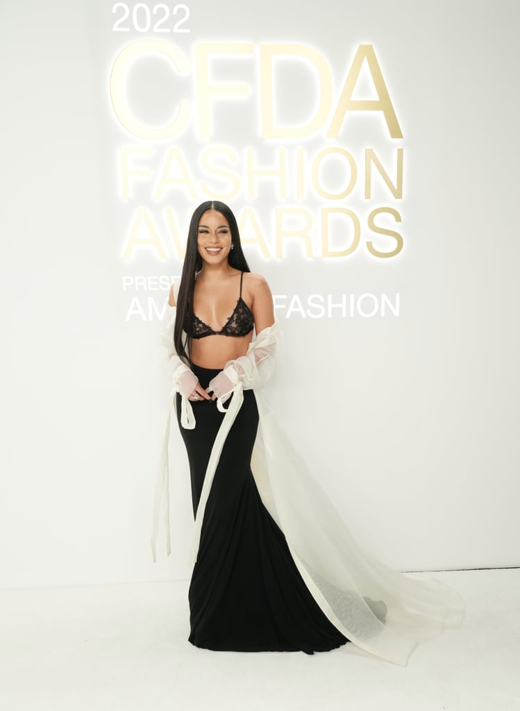 Vanessa Hudgens's Lace Bra and Skirt at CFDA Awards