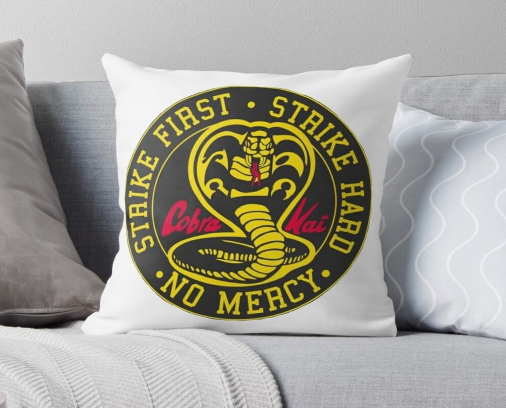 Cobra Kai Logo Throw Pillow