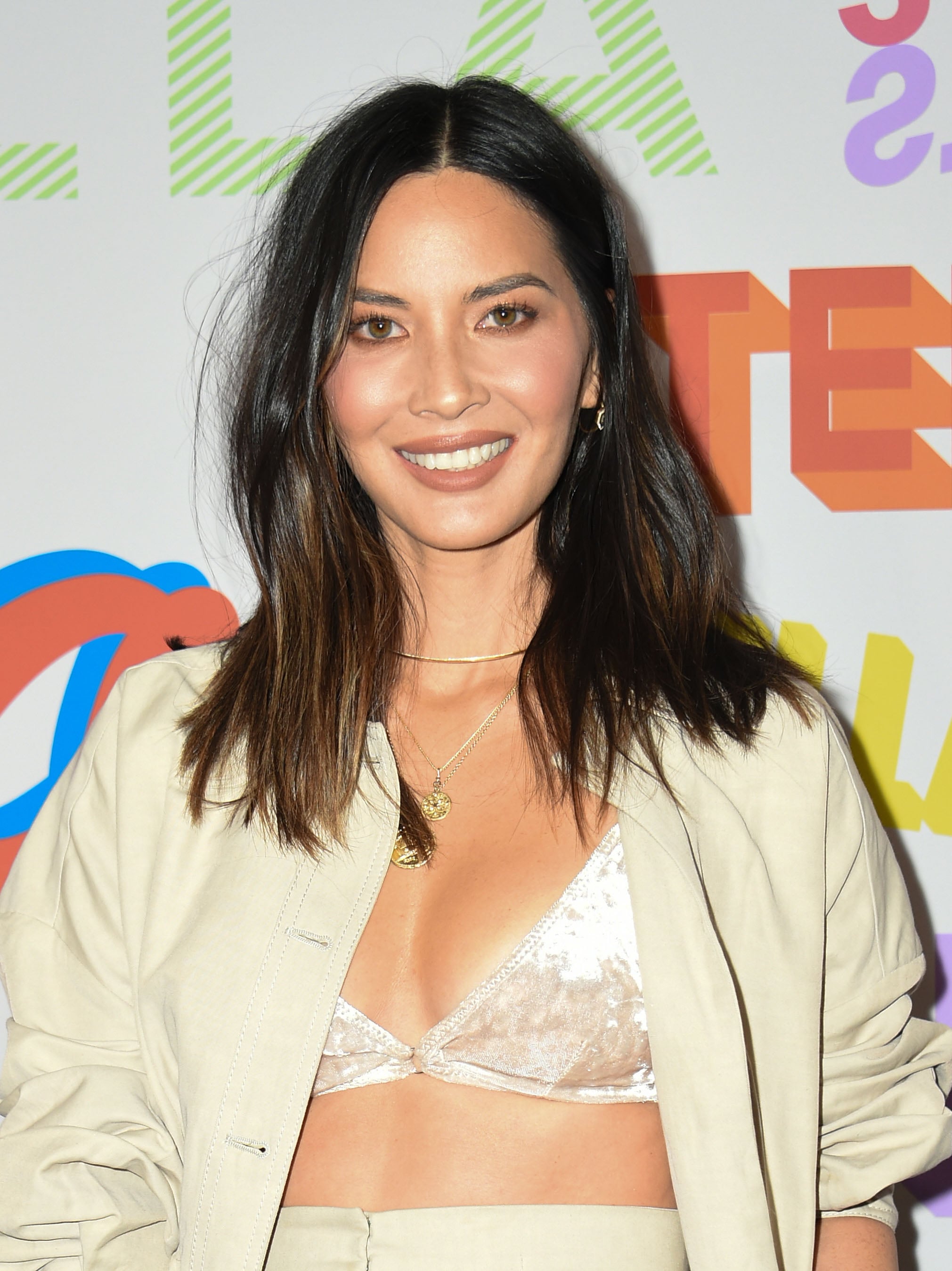 Hanky Panky Panne Velvet Crossover Bralette, Olivia Munn Wore a Bra as a  Top — and When You See It, You Might Actually Try It