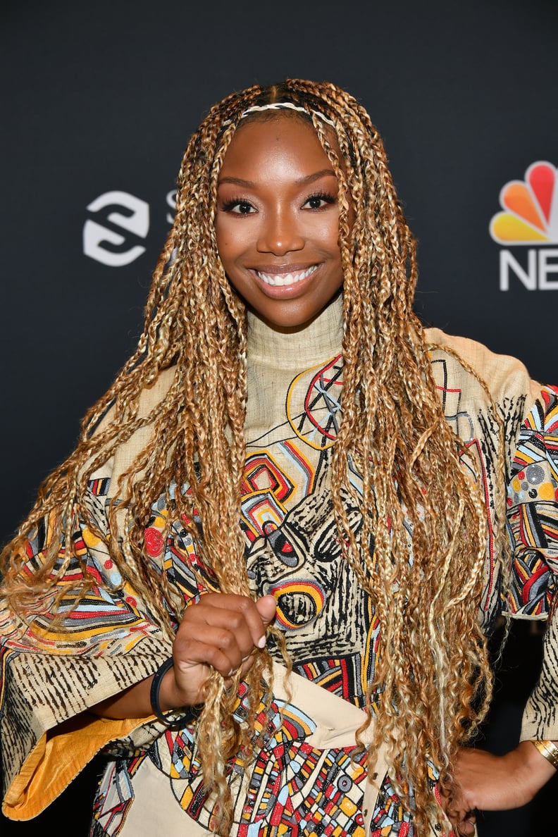 HOLLYWOOD, CALIFORNIA - OCTOBER 14: In this image released on October 14, Brandy poses backstage at the 2020 Billboard Music Awards, broadcast on October 14, 2020 at the Dolby Theatre in Los Angeles, CA.  (Photo by Amy Sussman/BBMA2020/Getty Images for dc