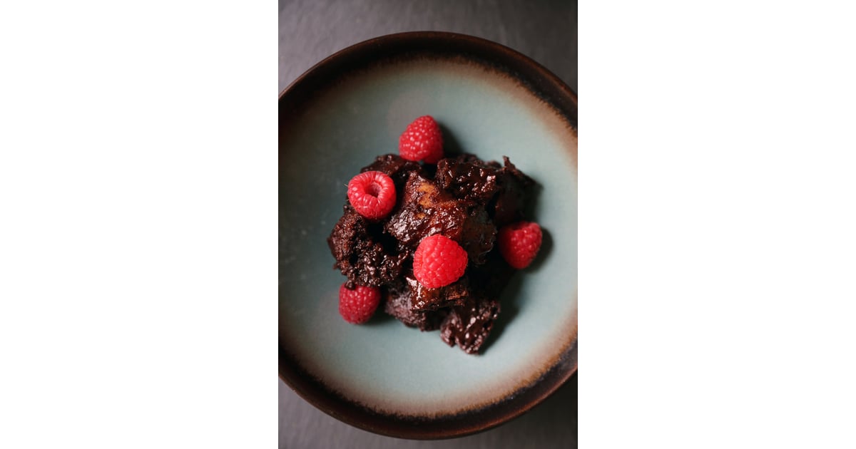 SlowCooker Vegan Chocolate Bread Pudding Valentine's Day SlowCooker