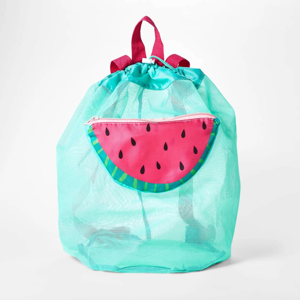 Reversible Cinch Bag With Watermelon