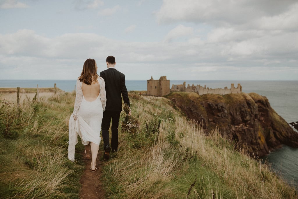 Elopement Shoot at Dunnottar Castle in Scotland