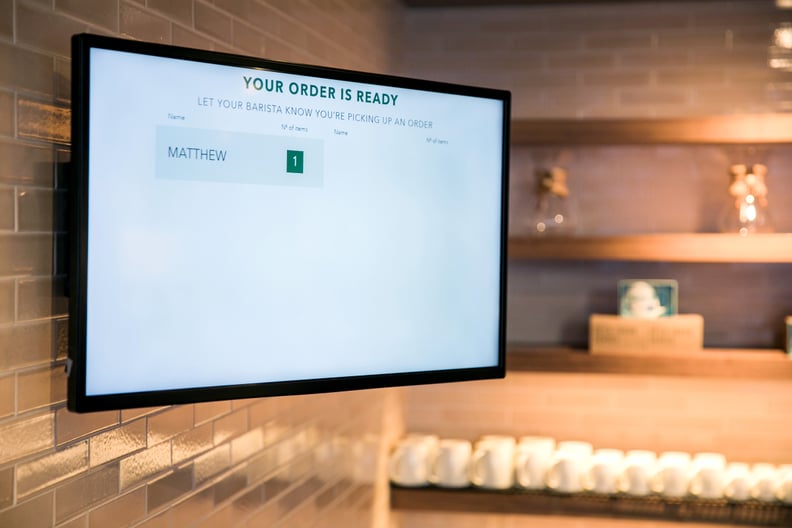 There's a Screen That Alerts Customers When Their Order Is Ready