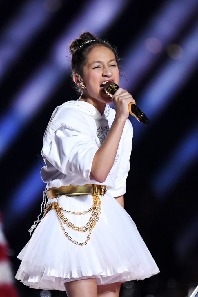 Watch Jennifer Lopez's Daughter Emme Sing at the Super Bowl