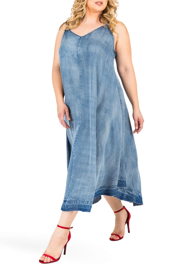 Standards & Practices Taylor Tank Denim Midi Dress