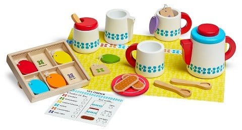 Melissa & Doug Steep and Serve Wooden Tea Set