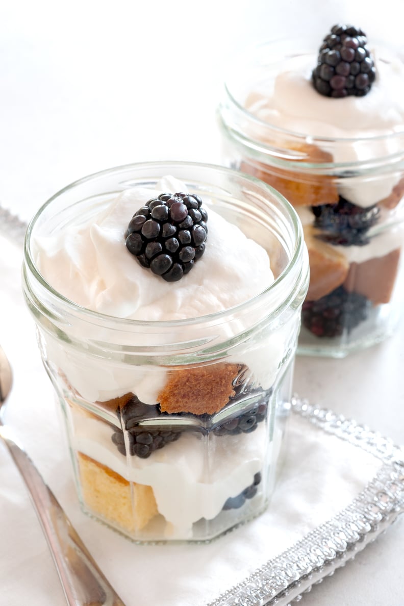 Mini Blackberry Vanilla Trifles