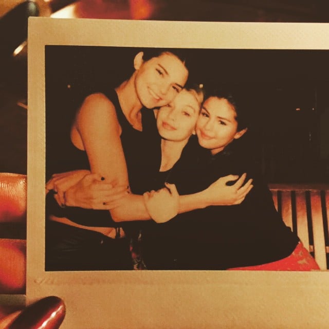 Selena Gomez embraced Kendall Jenner and Gigi Hadid.