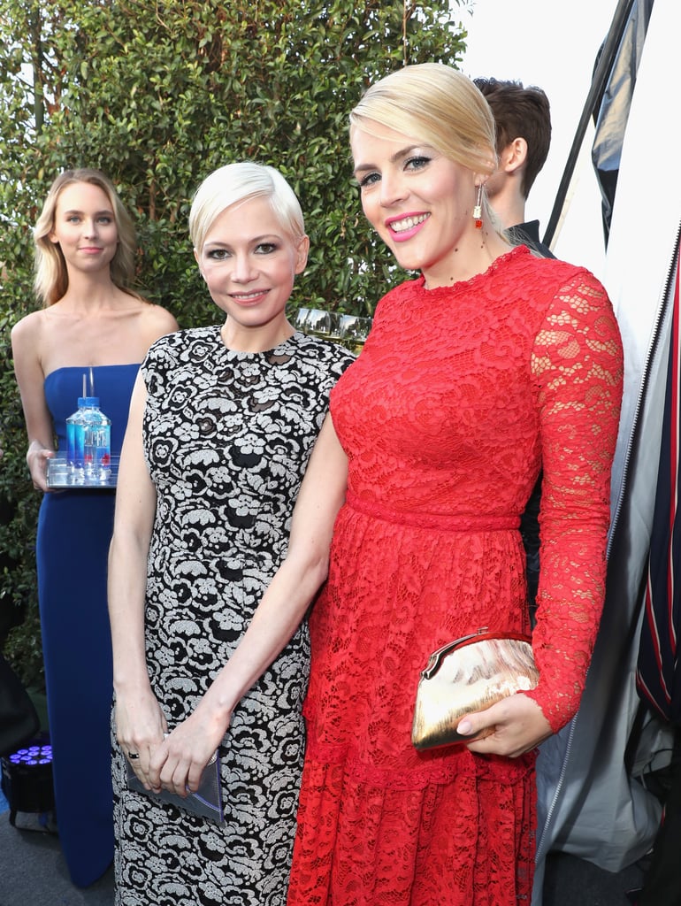Busy Philipps and Michelle Williams at 2017 Critics' Choice