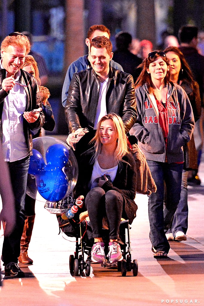 Michael Buble and Luisana Lopilato Bring Noah to Disneyland
