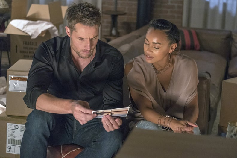 This is Us Justin Hartley as Kevin Pearson, Melanie Liburd as Zoe